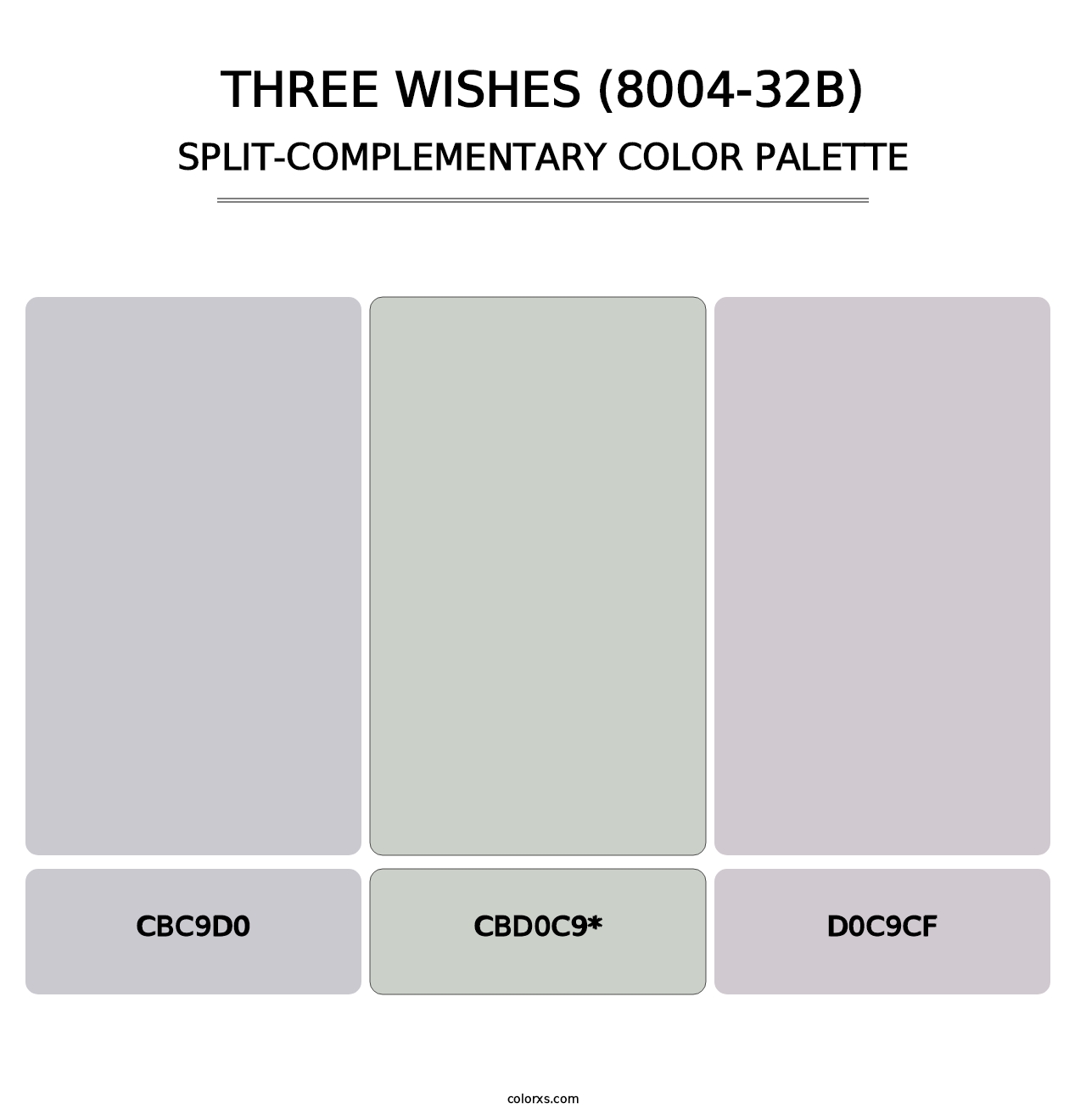 Three Wishes (8004-32B) - Split-Complementary Color Palette