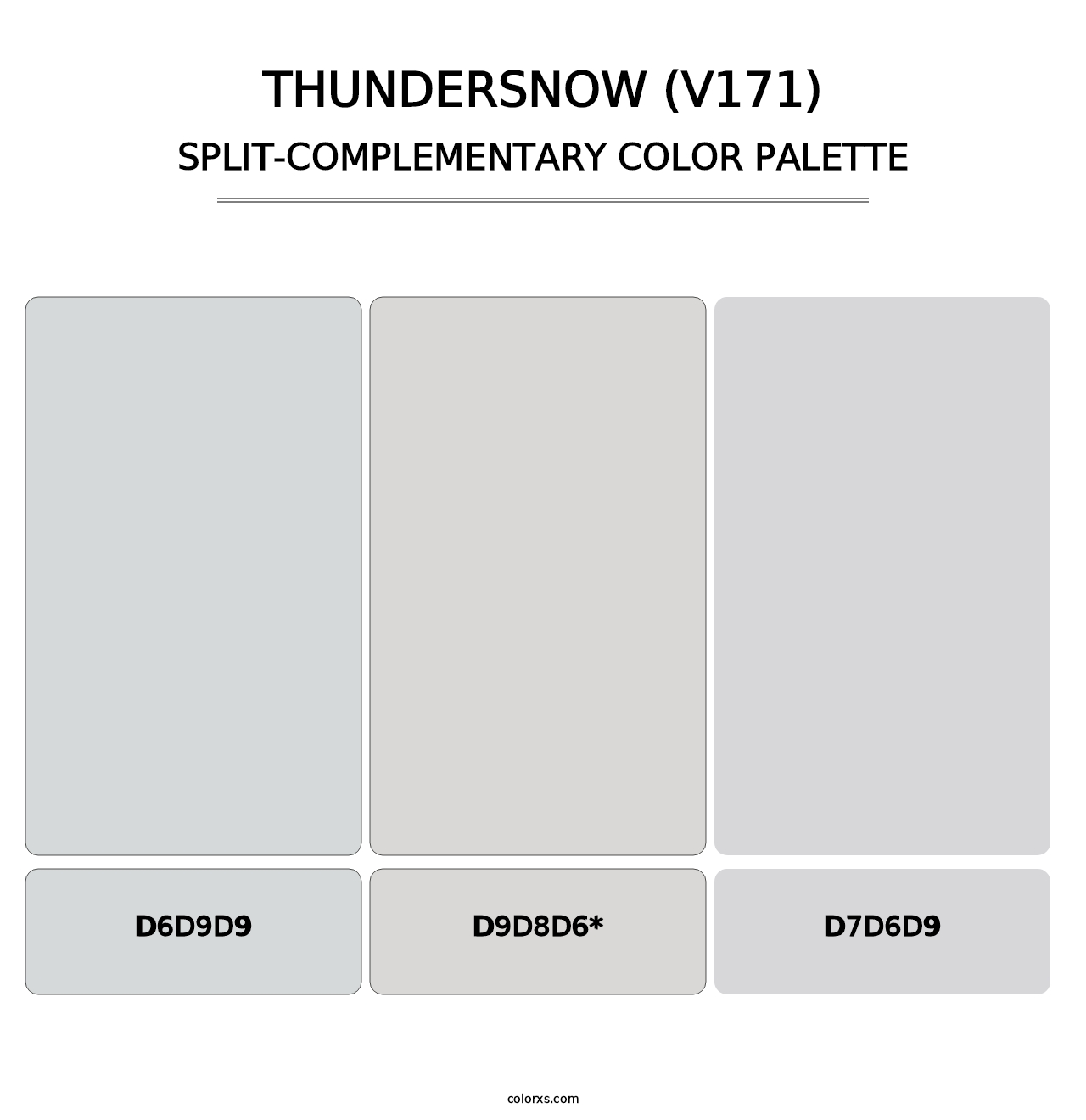 Thundersnow (V171) - Split-Complementary Color Palette