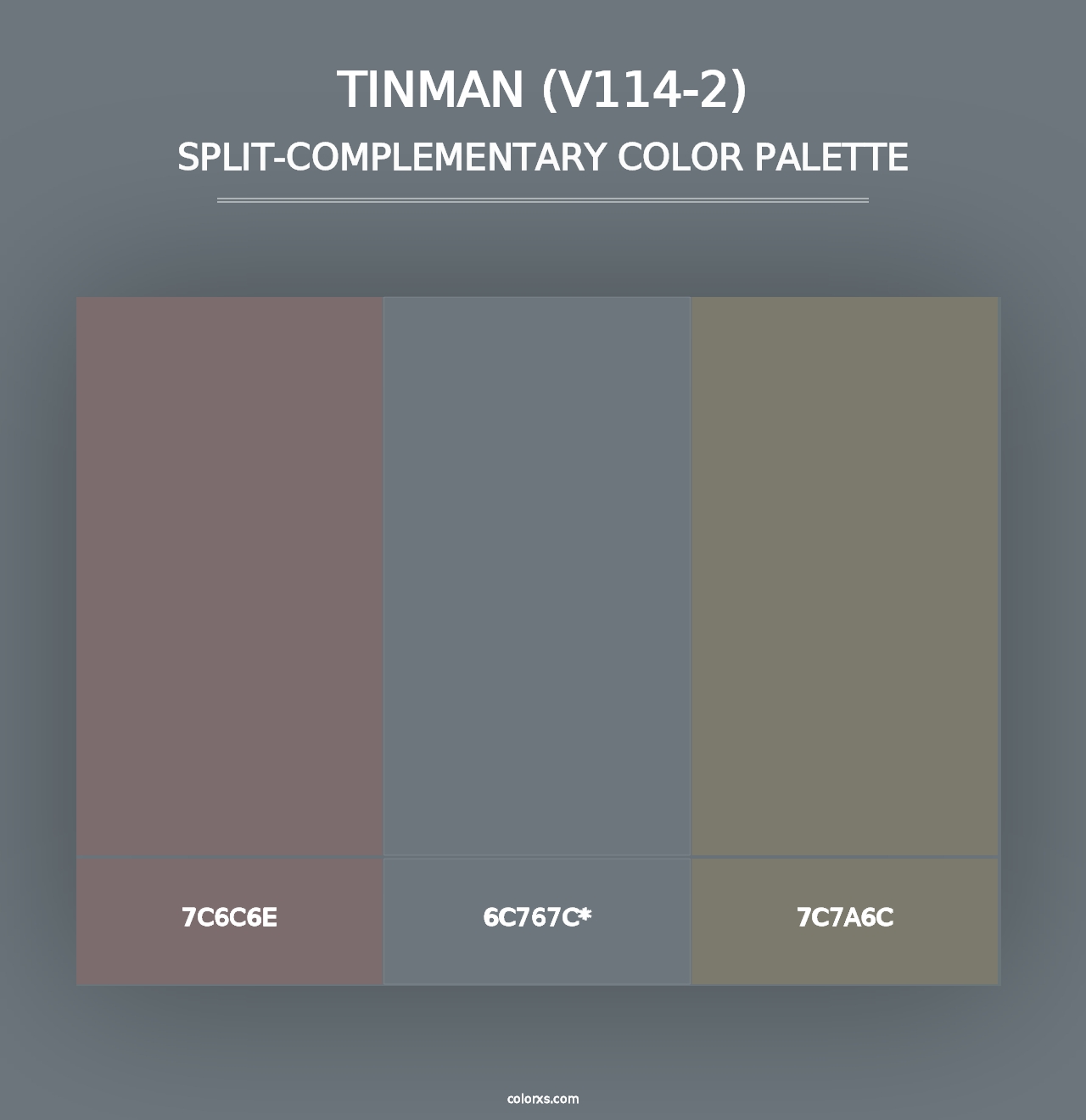 Tinman (V114-2) - Split-Complementary Color Palette