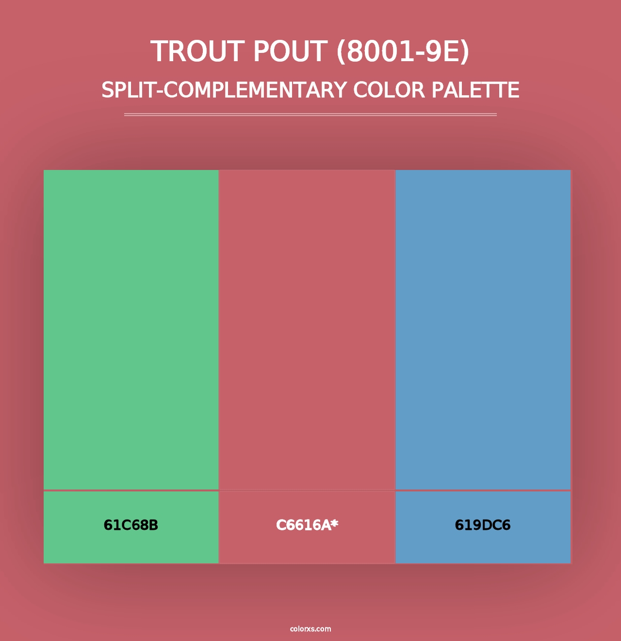 Trout Pout (8001-9E) - Split-Complementary Color Palette