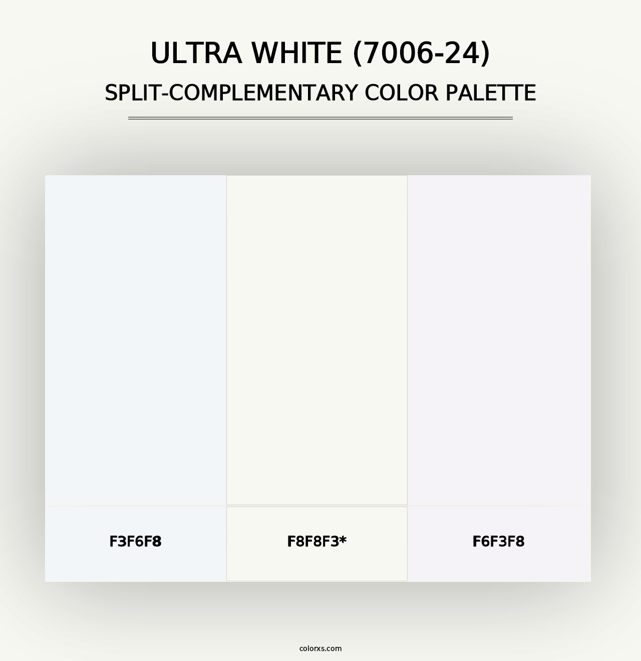 Ultra White (7006-24) - Split-Complementary Color Palette