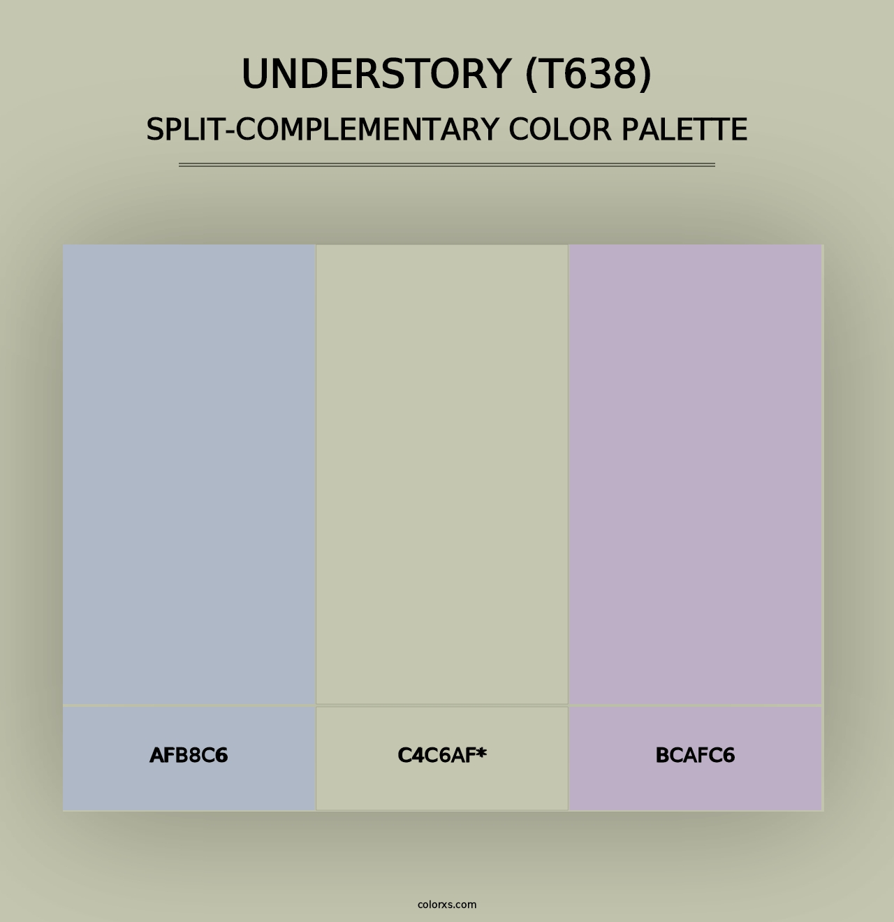 Understory (T638) - Split-Complementary Color Palette