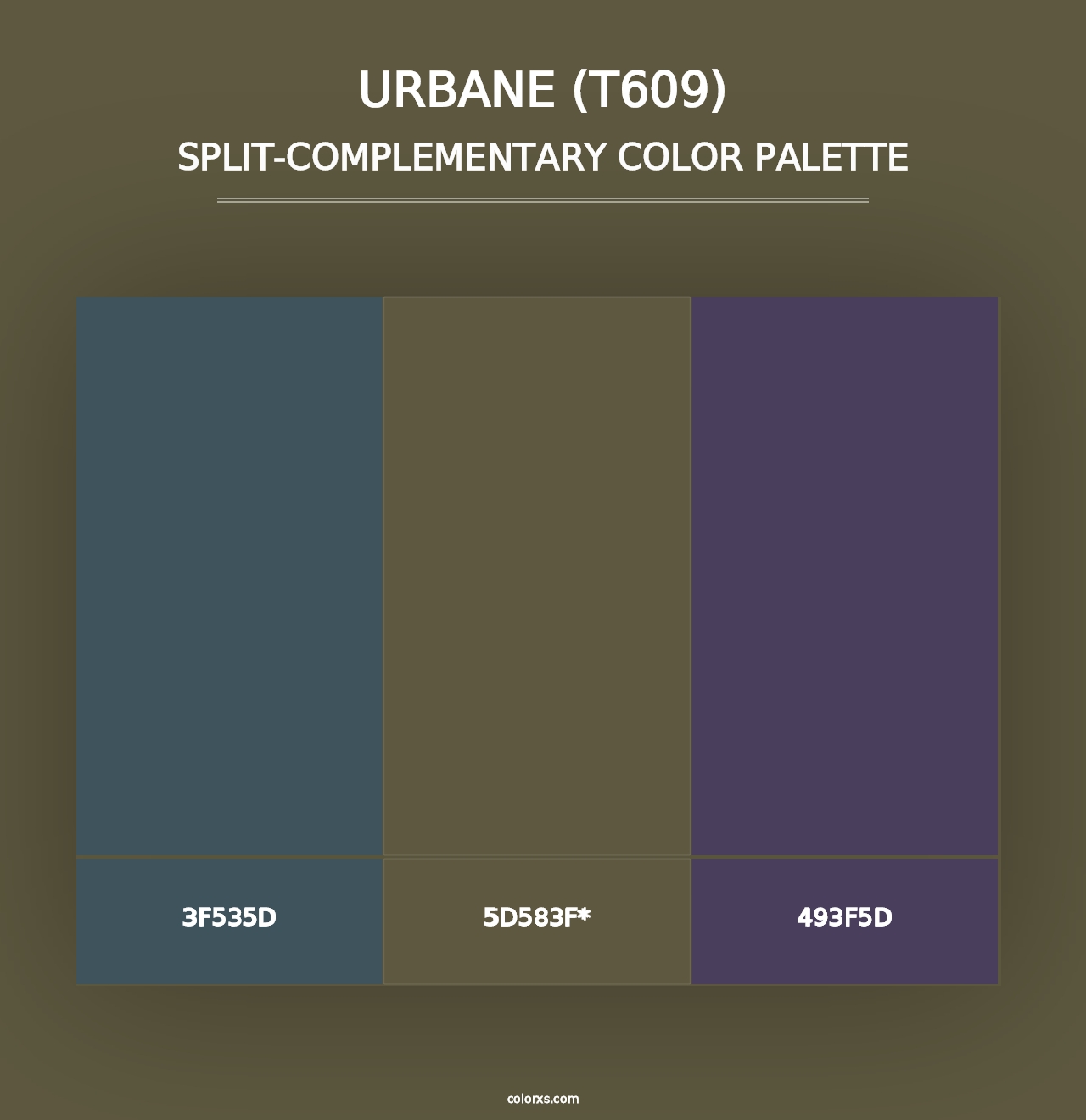 Urbane (T609) - Split-Complementary Color Palette