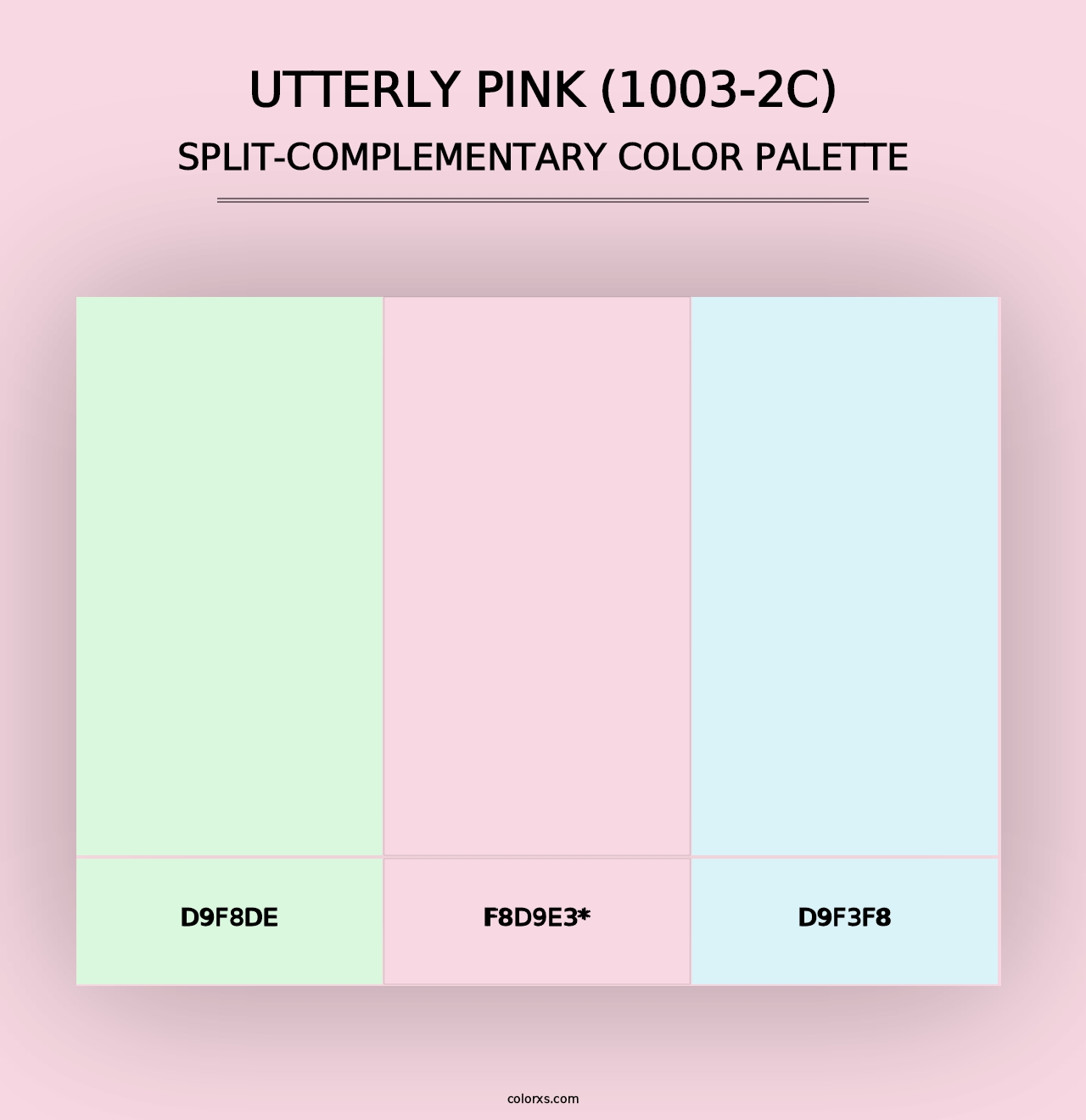 Utterly Pink (1003-2C) - Split-Complementary Color Palette