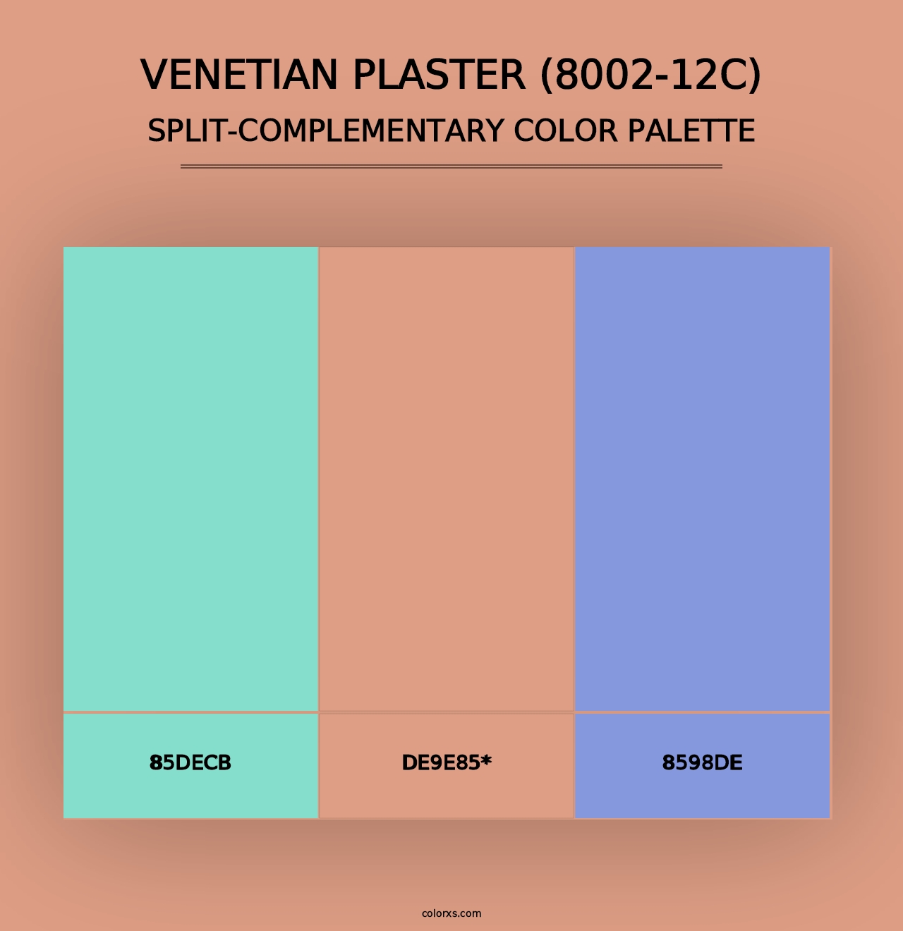 Venetian Plaster (8002-12C) - Split-Complementary Color Palette