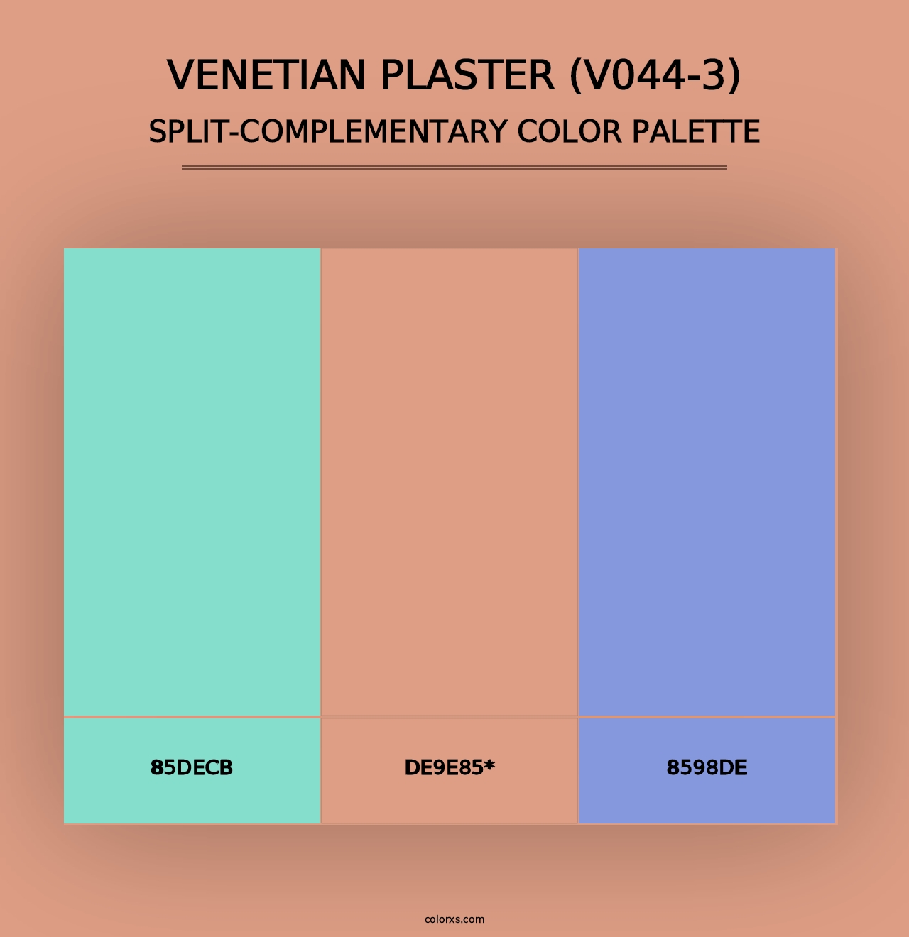 Venetian Plaster (V044-3) - Split-Complementary Color Palette