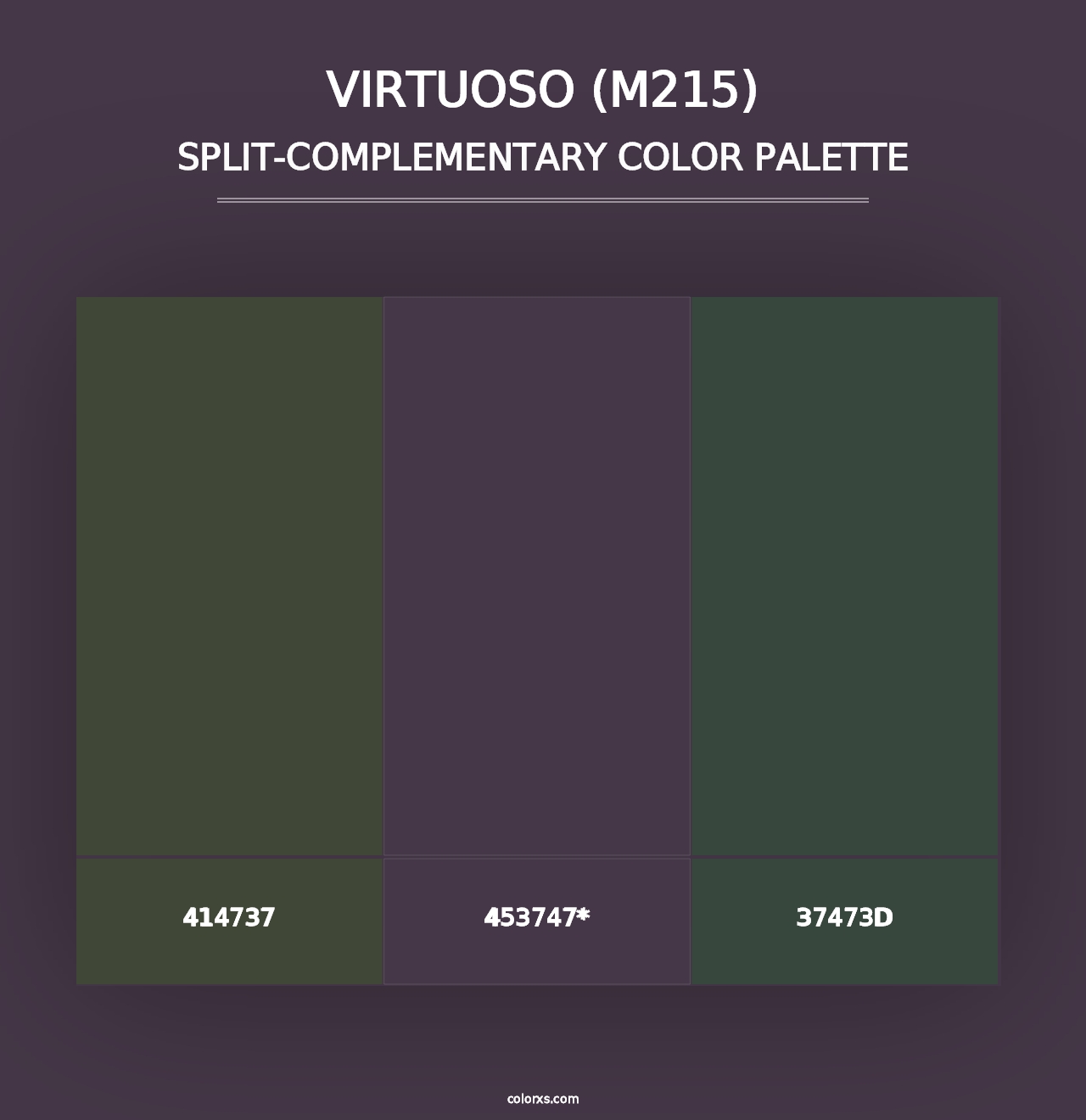 Virtuoso (M215) - Split-Complementary Color Palette