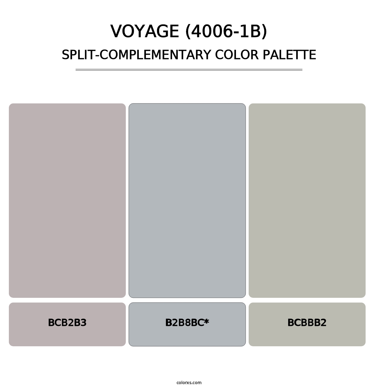 Voyage (4006-1B) - Split-Complementary Color Palette