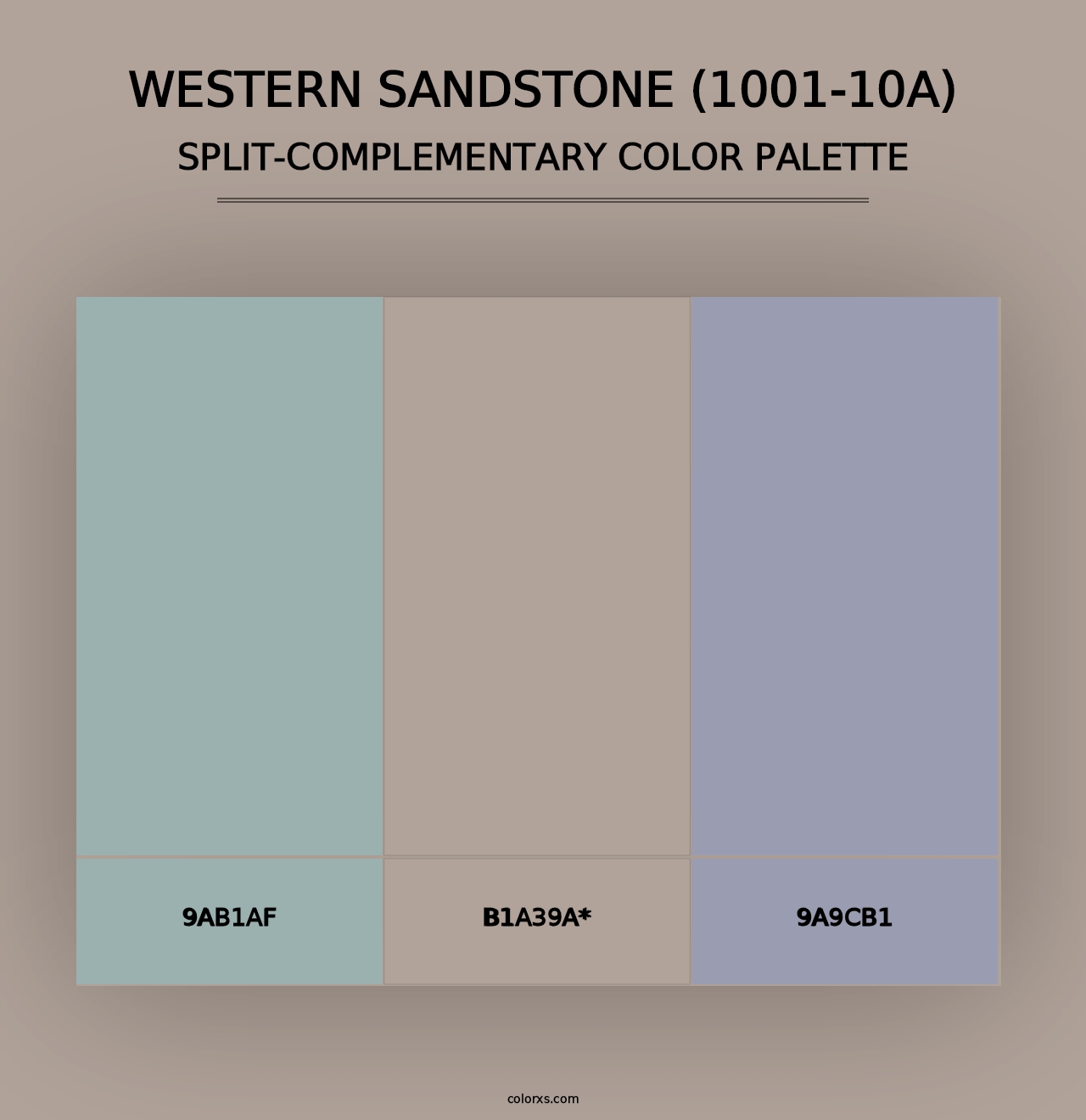 Western Sandstone (1001-10A) - Split-Complementary Color Palette