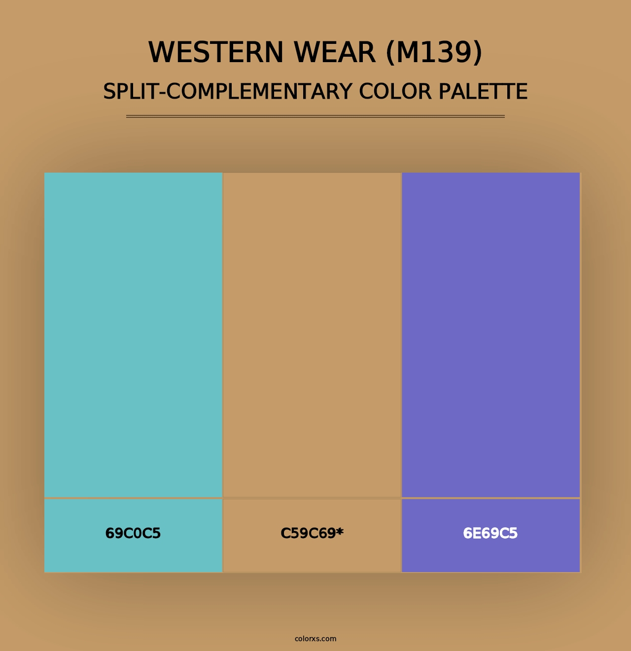 Western Wear (M139) - Split-Complementary Color Palette