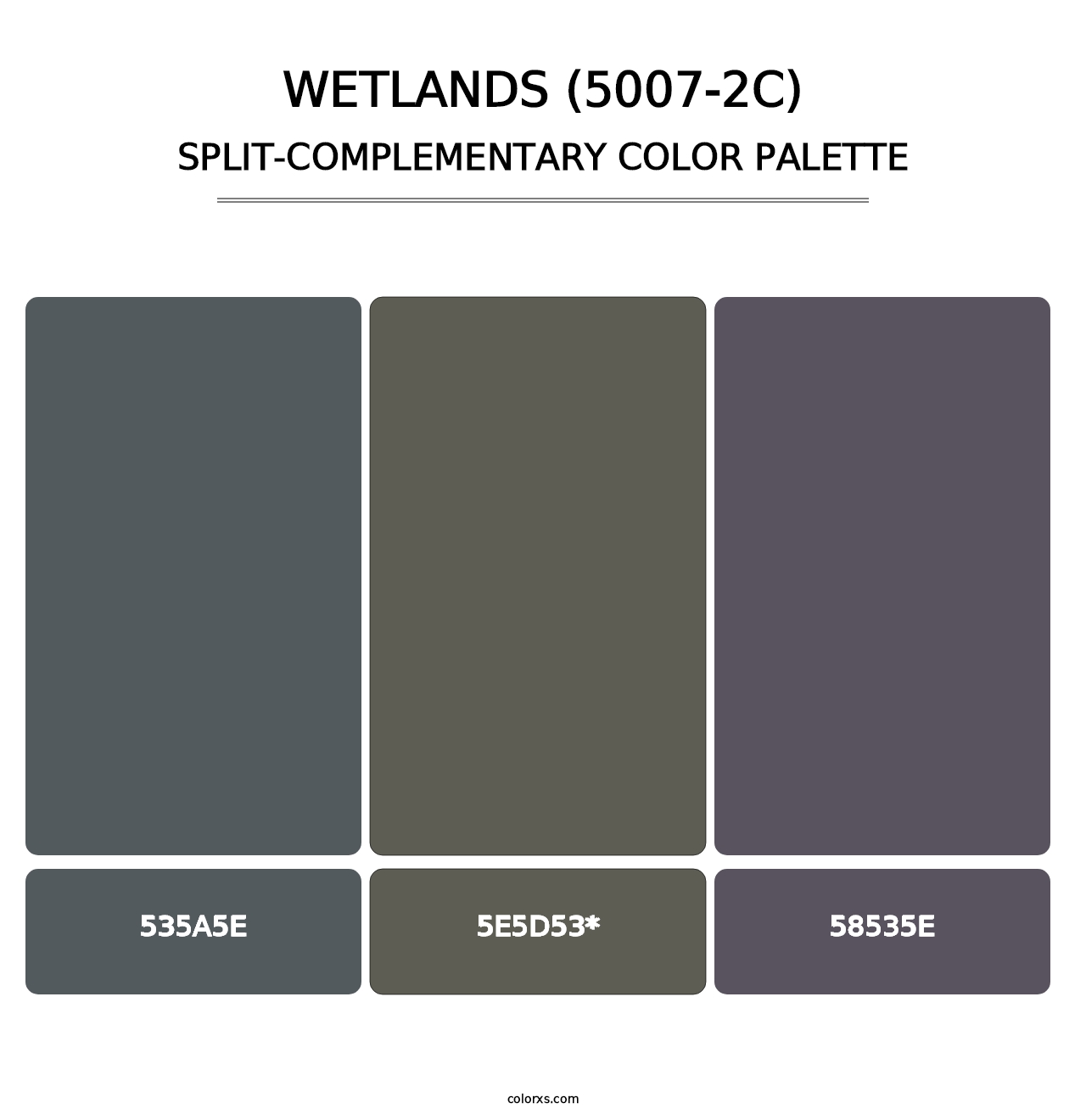 Wetlands (5007-2C) - Split-Complementary Color Palette