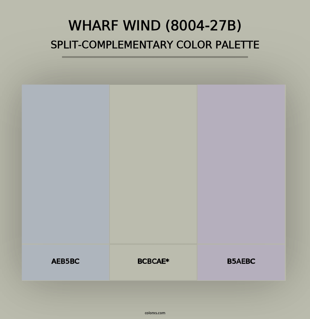 Wharf Wind (8004-27B) - Split-Complementary Color Palette