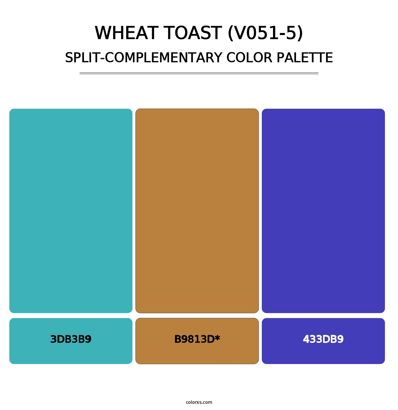 Wheat Toast (V051-5) - Split-Complementary Color Palette