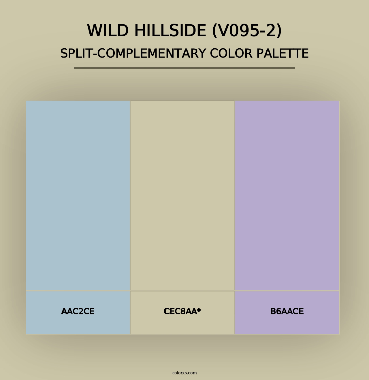 Wild Hillside (V095-2) - Split-Complementary Color Palette