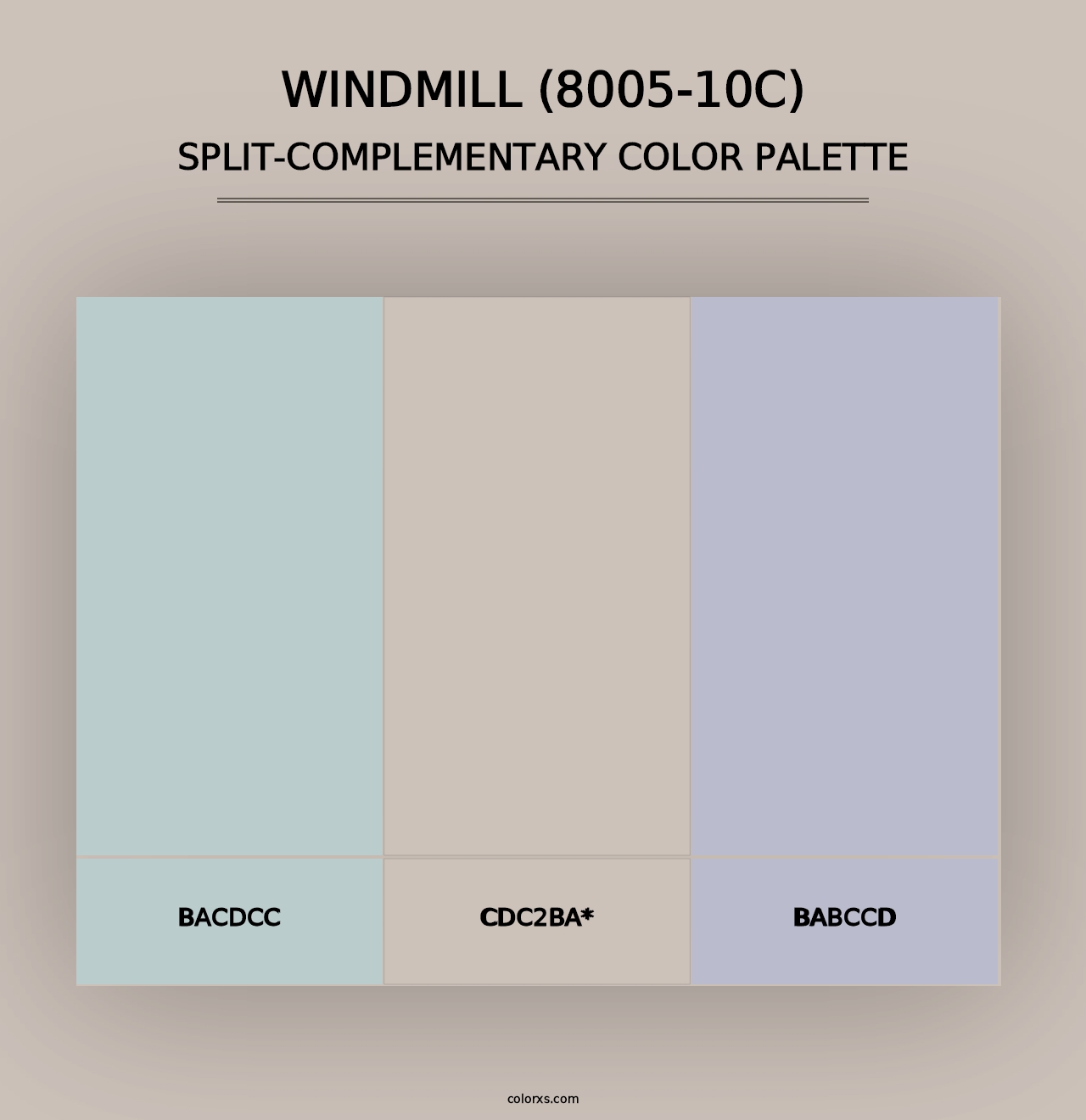 Windmill (8005-10C) - Split-Complementary Color Palette