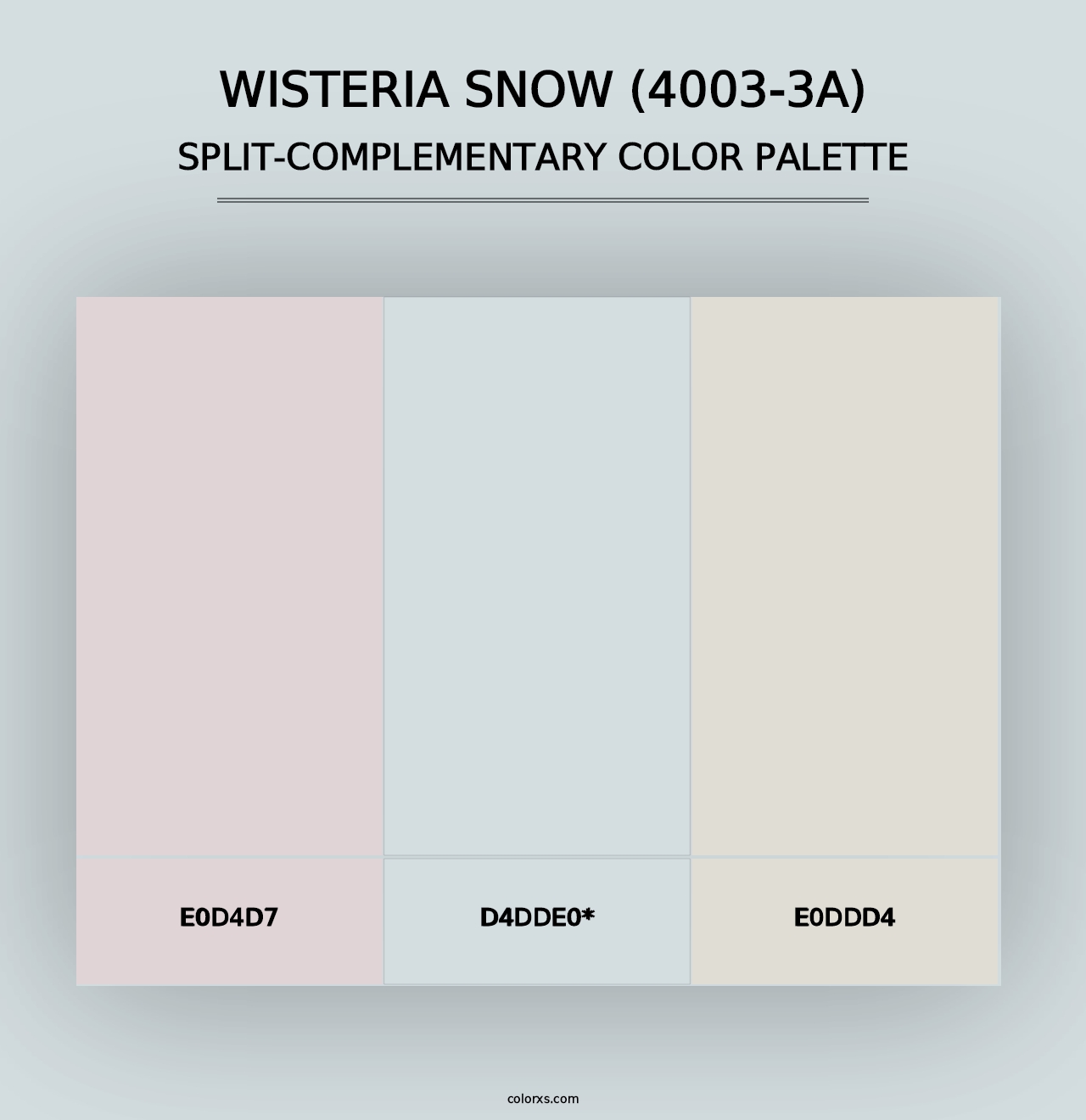 Wisteria Snow (4003-3A) - Split-Complementary Color Palette