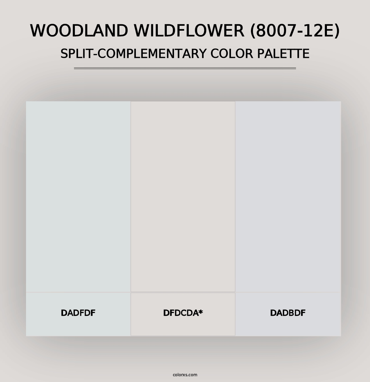 Woodland Wildflower (8007-12E) - Split-Complementary Color Palette