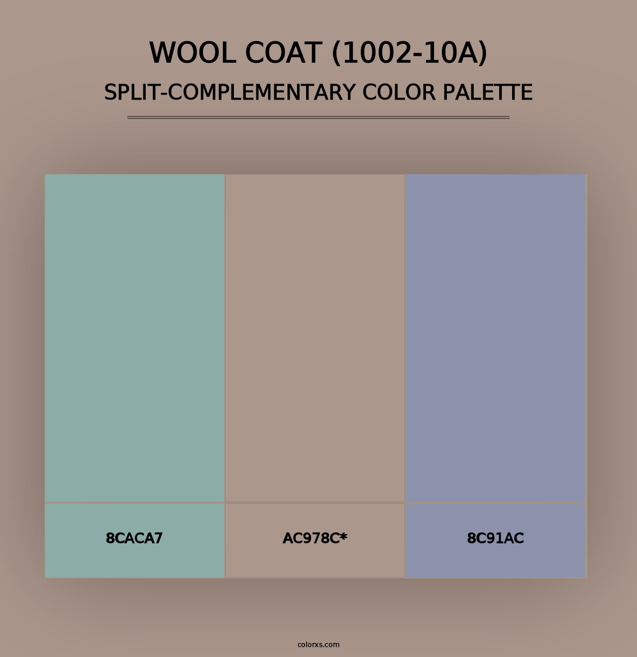 Wool Coat (1002-10A) - Split-Complementary Color Palette