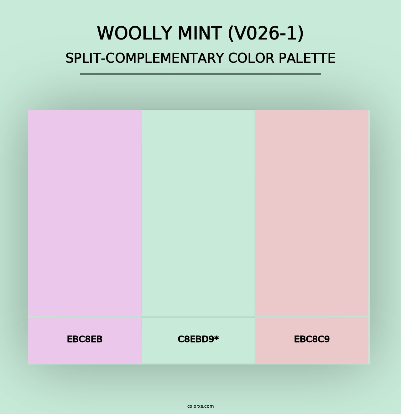 Woolly Mint (V026-1) - Split-Complementary Color Palette