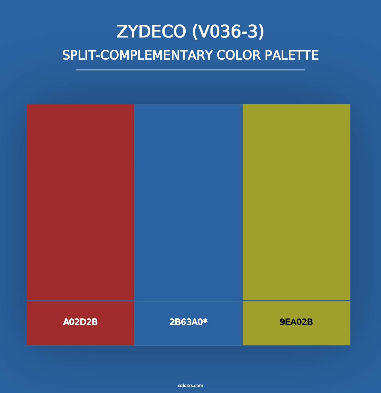 Zydeco (V036-3) - Split-Complementary Color Palette