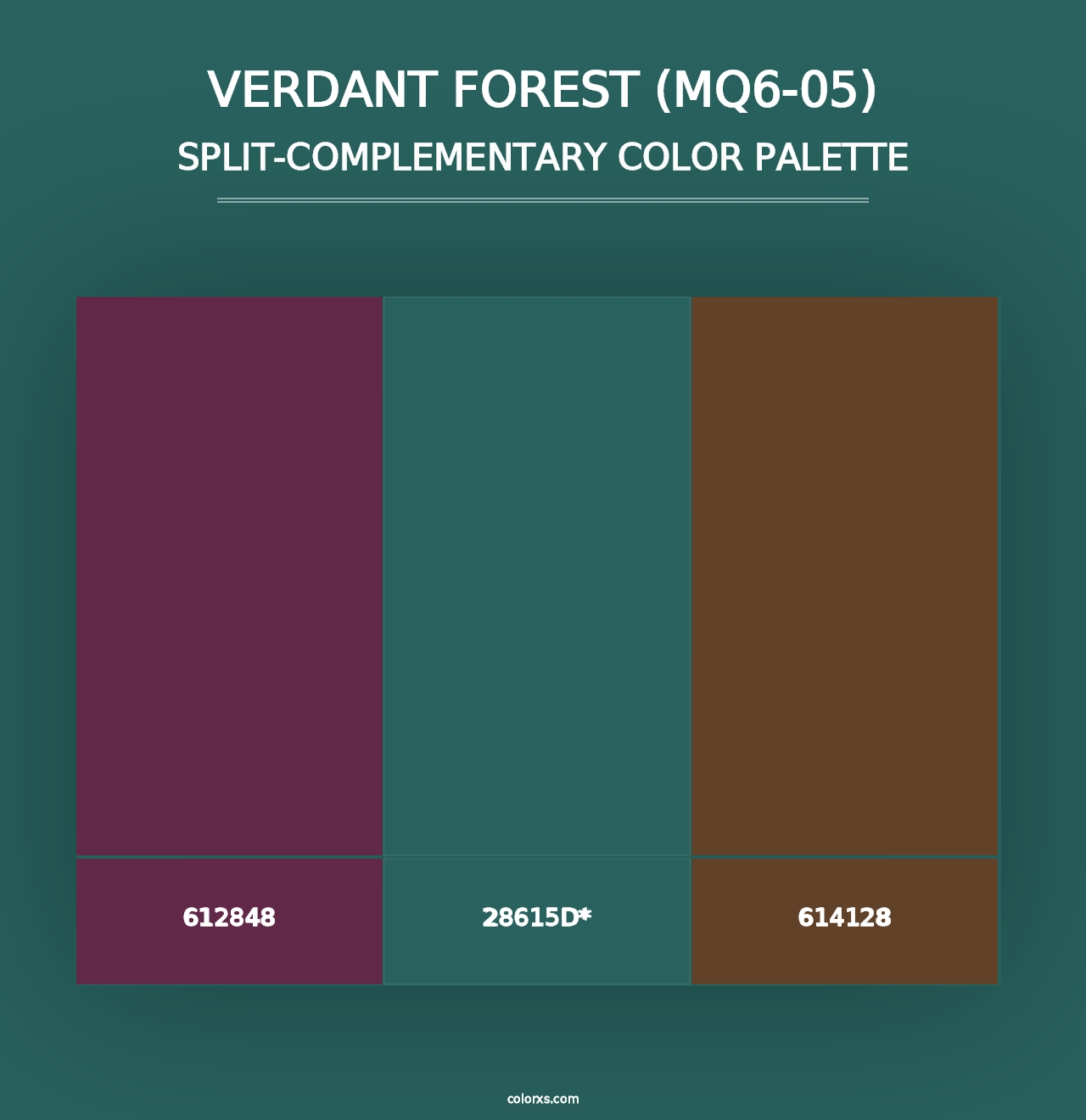 Verdant Forest (MQ6-05) - Split-Complementary Color Palette