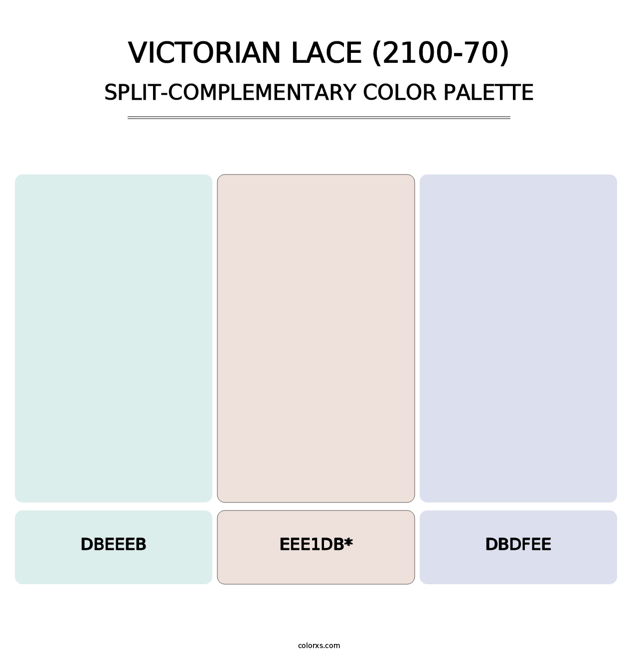 Victorian Lace (2100-70) - Split-Complementary Color Palette