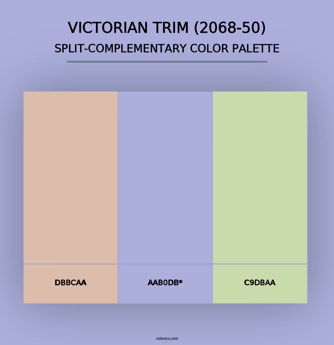 Victorian Trim (2068-50) - Split-Complementary Color Palette