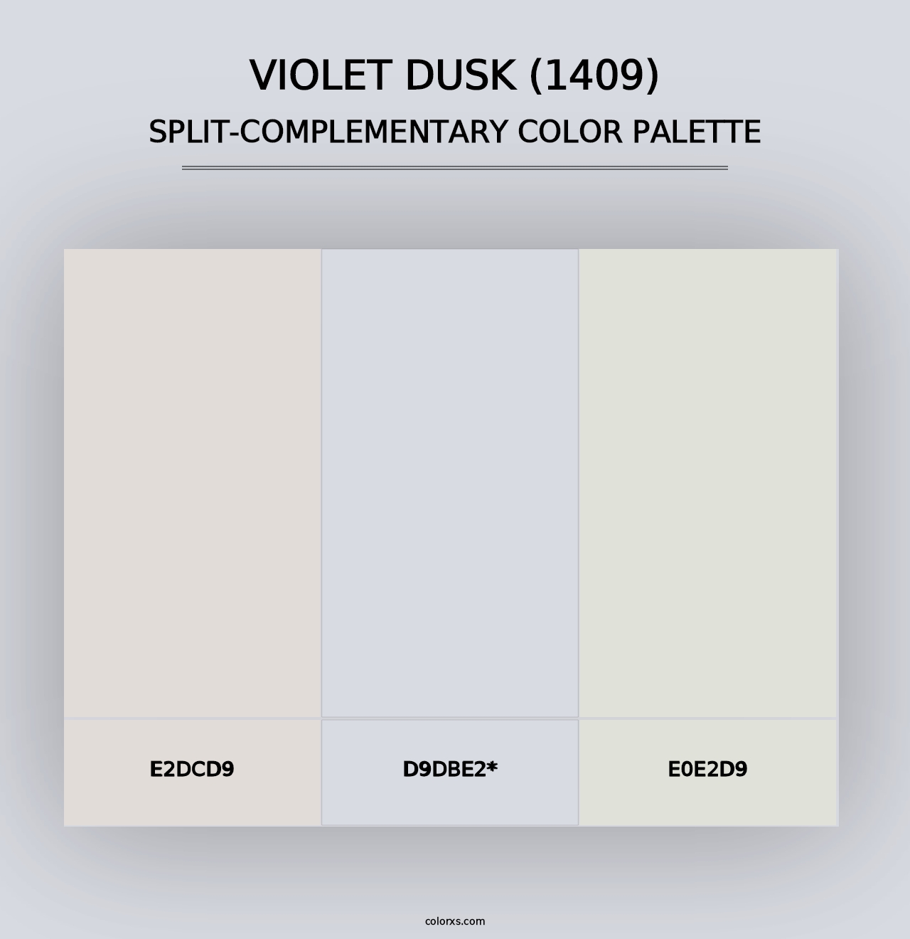 Violet Dusk (1409) - Split-Complementary Color Palette