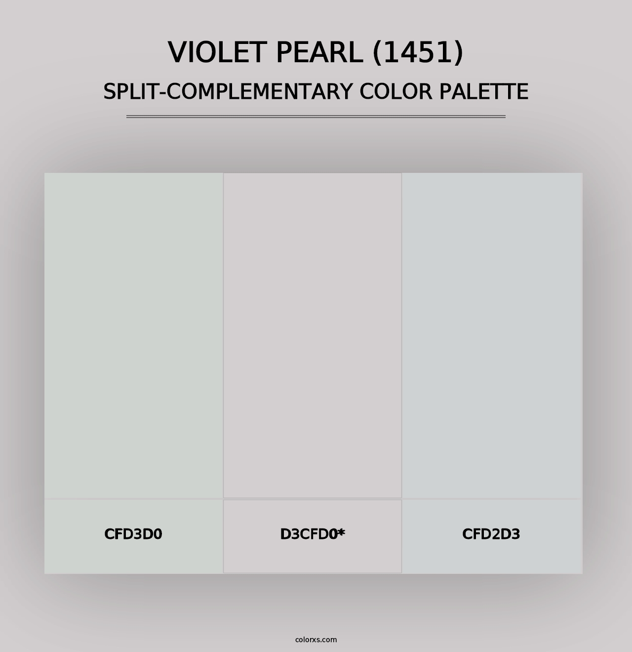 Violet Pearl (1451) - Split-Complementary Color Palette