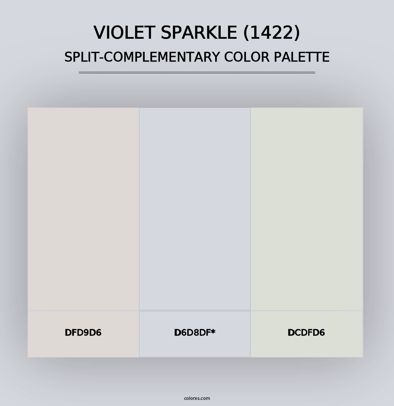 Violet Sparkle (1422) - Split-Complementary Color Palette