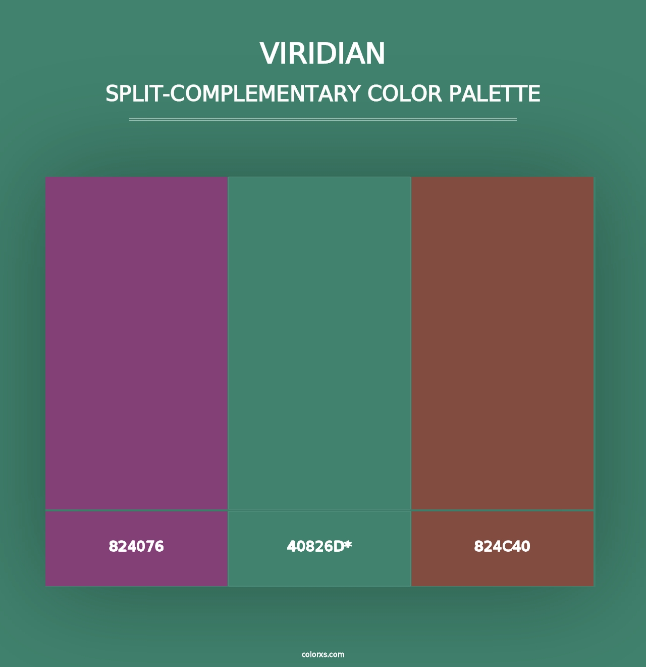 Viridian - Split-Complementary Color Palette