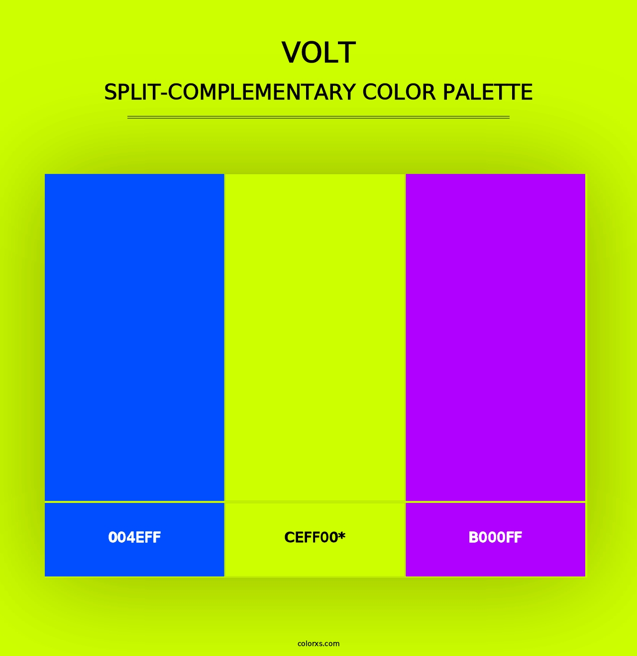 Volt - Split-Complementary Color Palette