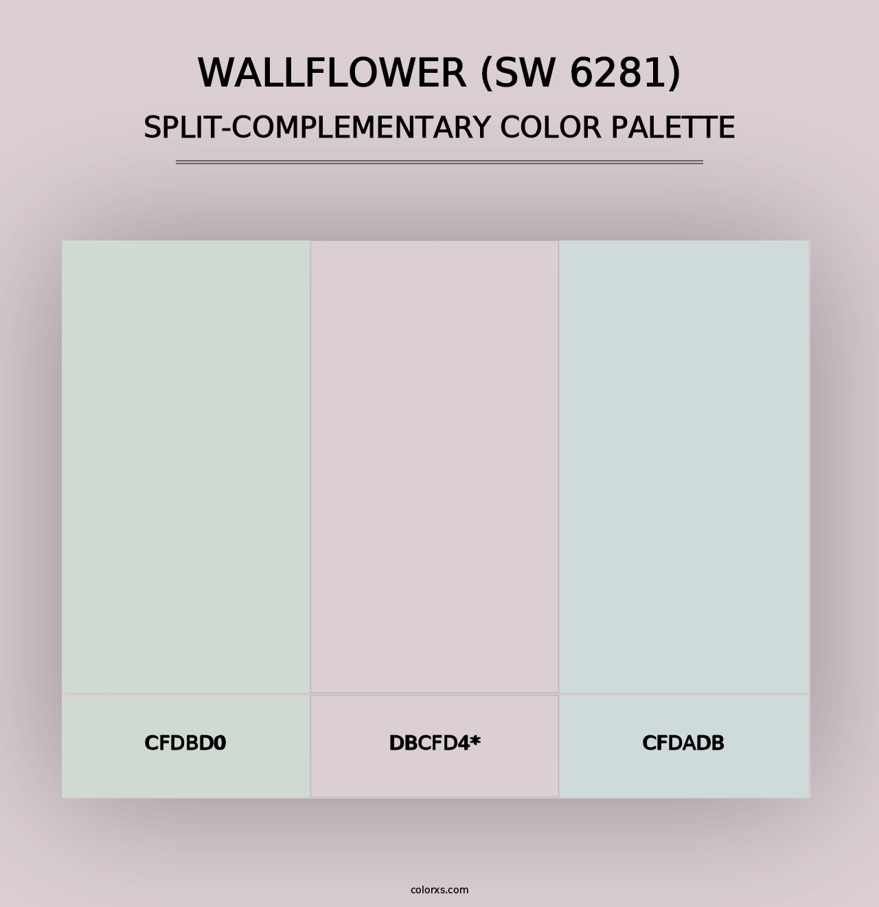 Wallflower (SW 6281) - Split-Complementary Color Palette