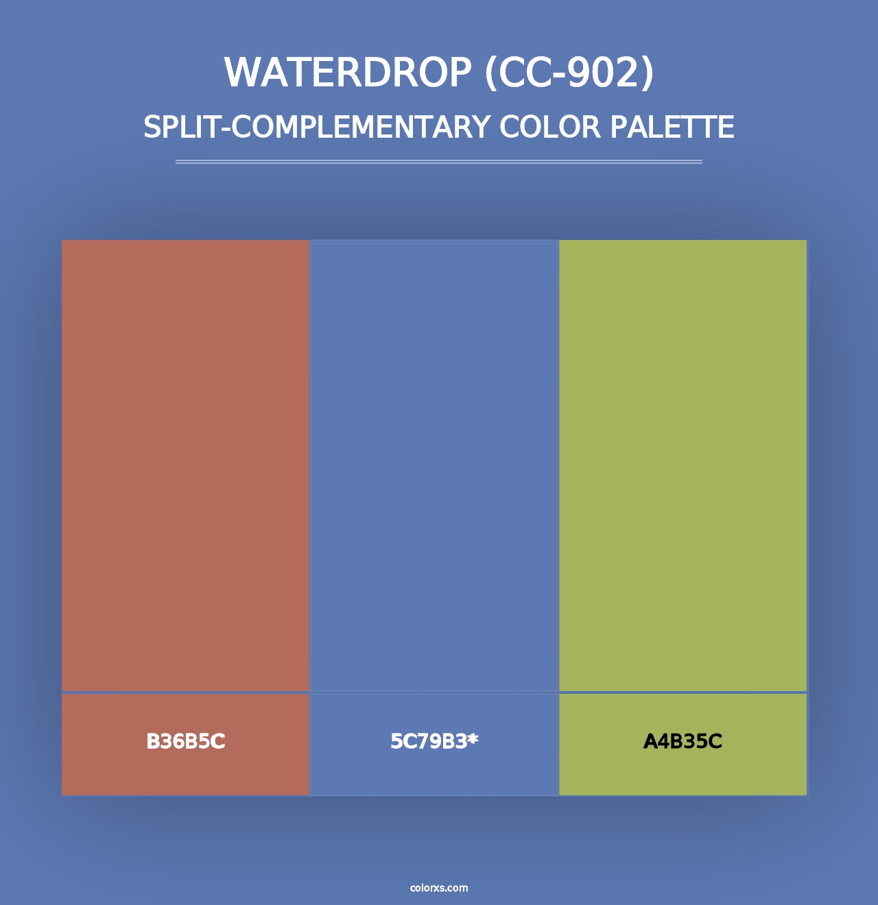 Waterdrop (CC-902) - Split-Complementary Color Palette