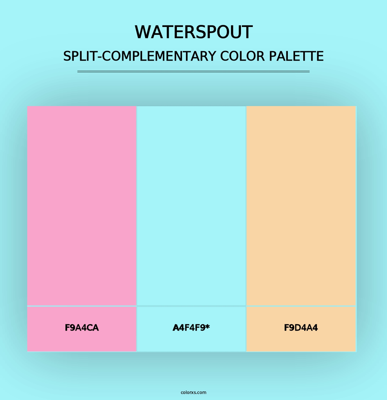 Waterspout - Split-Complementary Color Palette