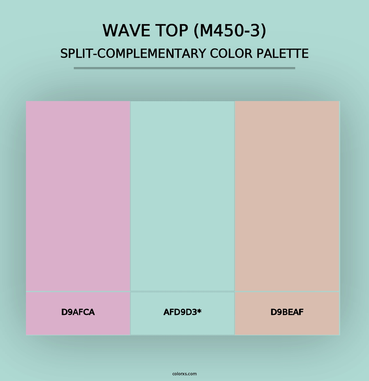 Wave Top (M450-3) - Split-Complementary Color Palette