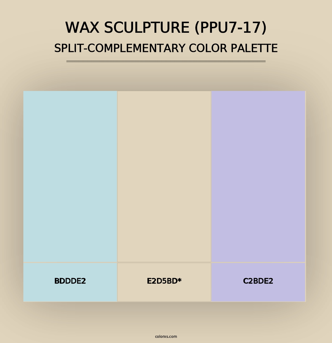 Wax Sculpture (PPU7-17) - Split-Complementary Color Palette