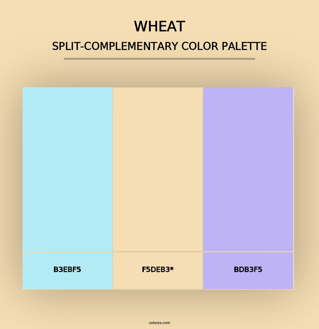 Wheat - Split-Complementary Color Palette