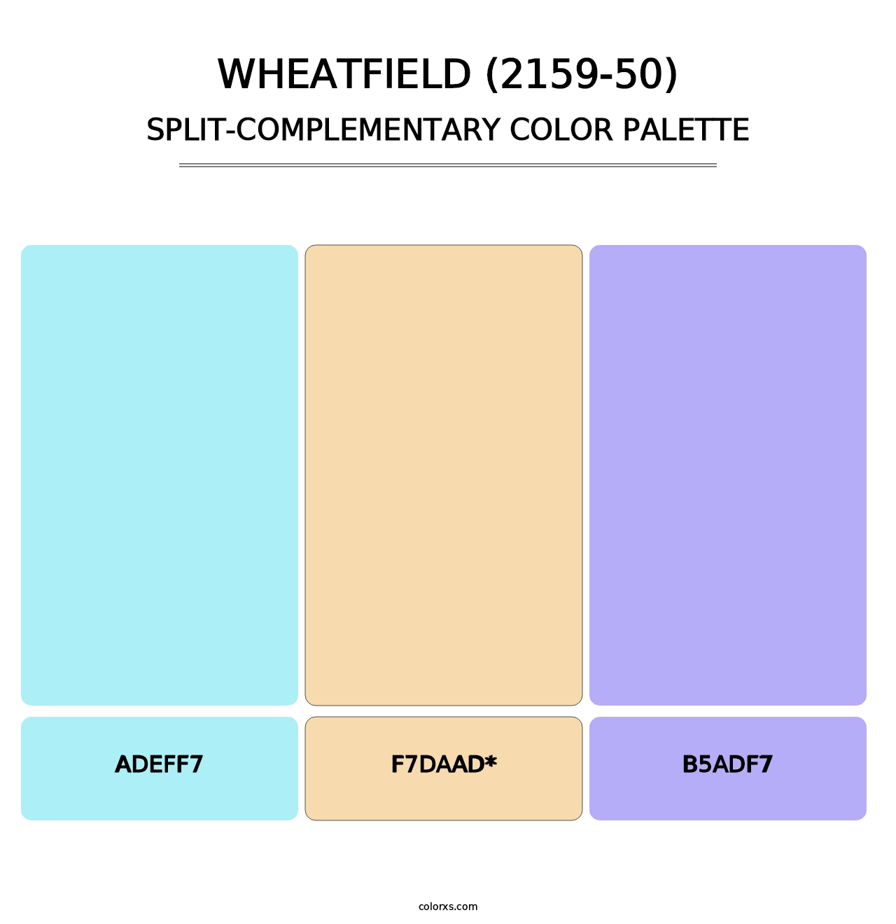 Wheatfield (2159-50) - Split-Complementary Color Palette