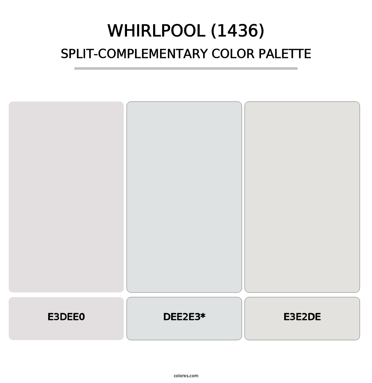 Whirlpool (1436) - Split-Complementary Color Palette