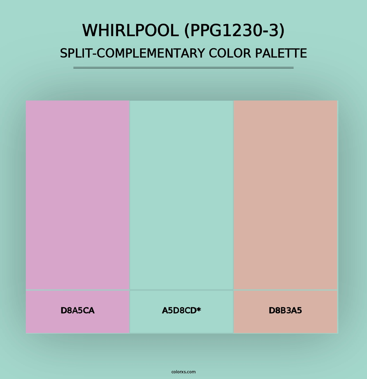 Whirlpool (PPG1230-3) - Split-Complementary Color Palette