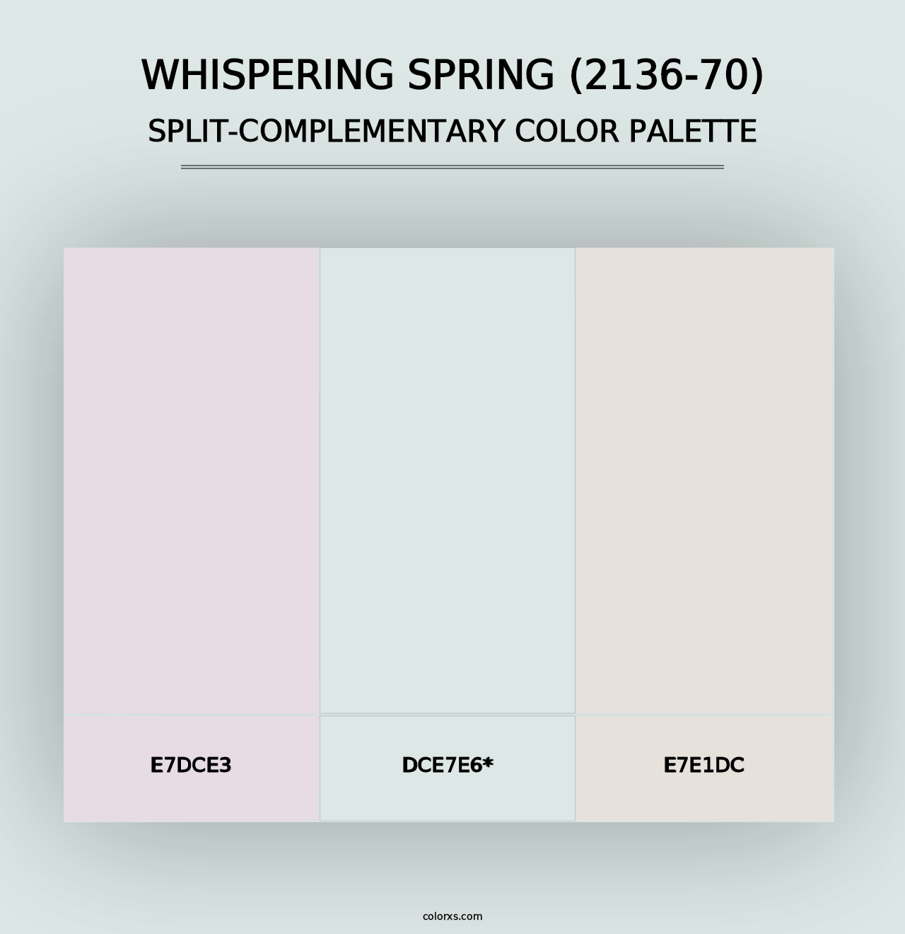 Whispering Spring (2136-70) - Split-Complementary Color Palette