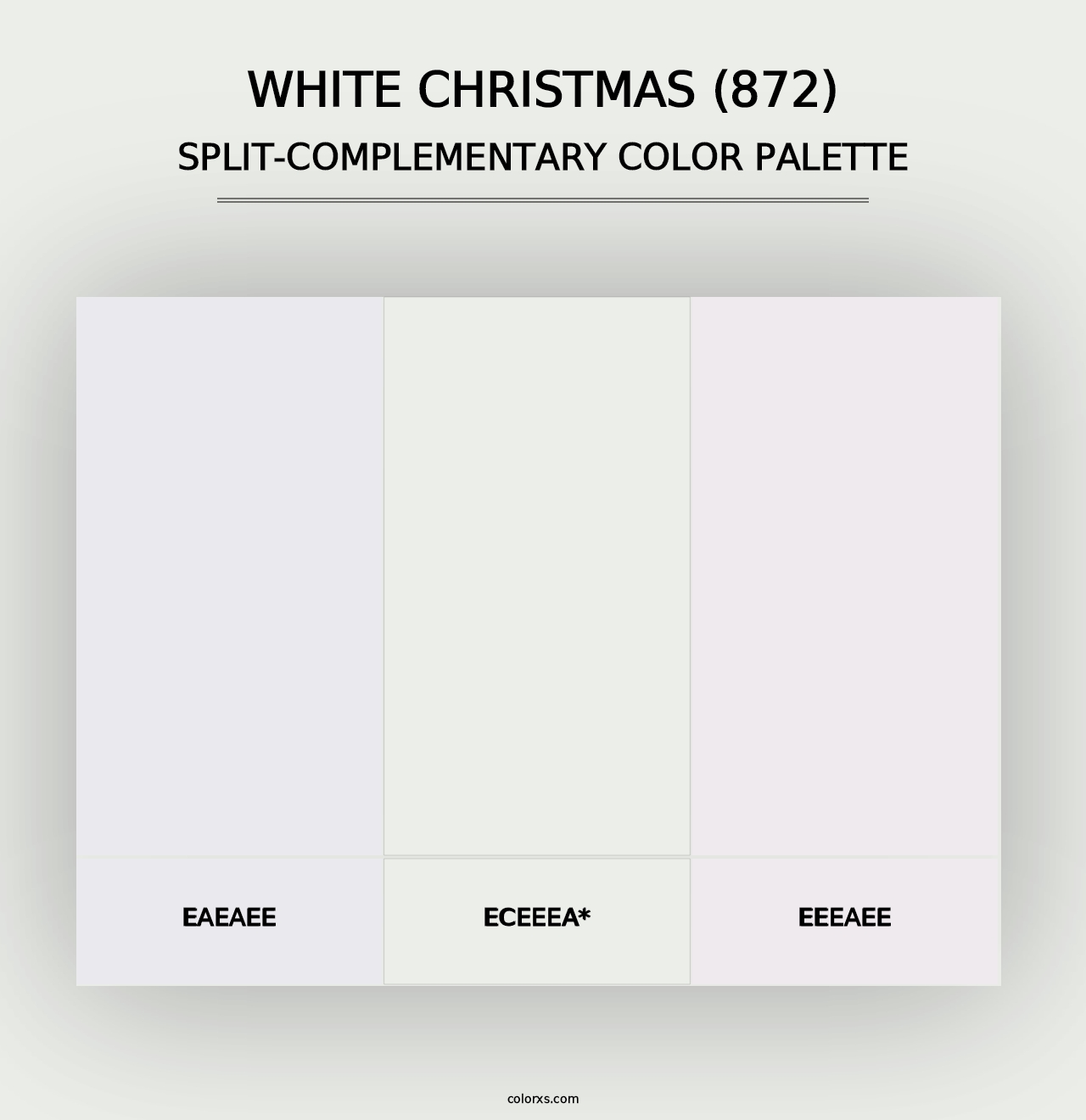 White Christmas (872) - Split-Complementary Color Palette