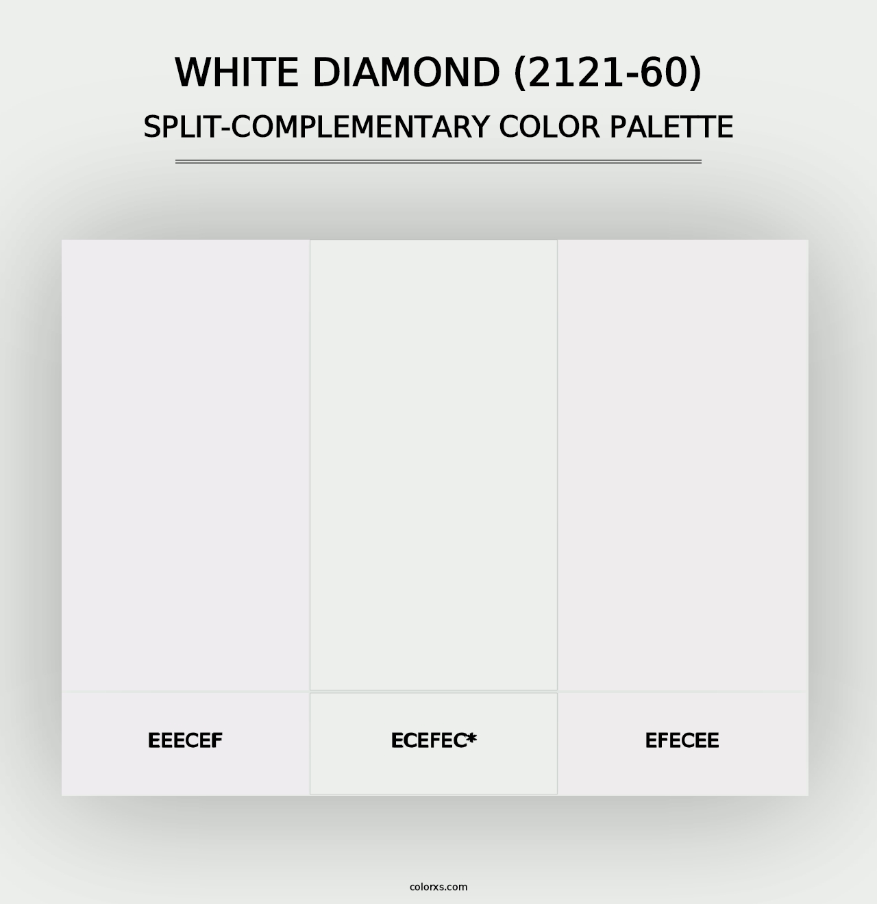 White Diamond (2121-60) - Split-Complementary Color Palette