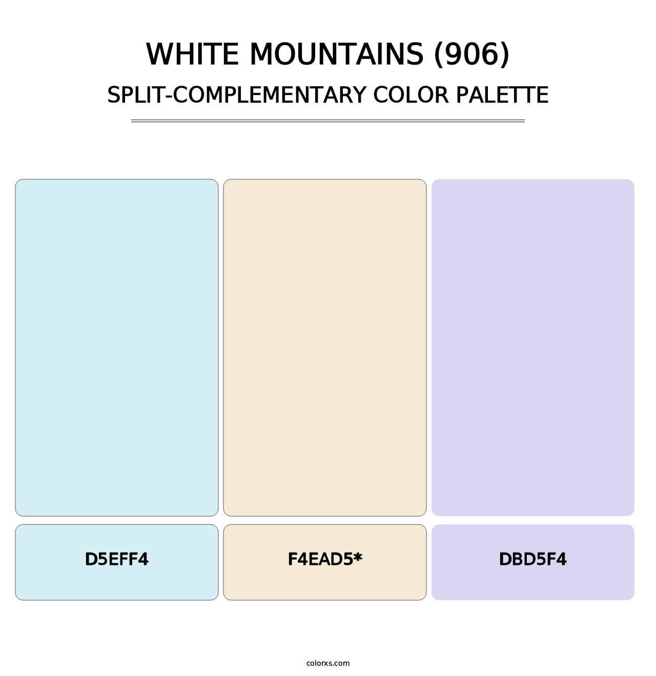 White Mountains (906) - Split-Complementary Color Palette