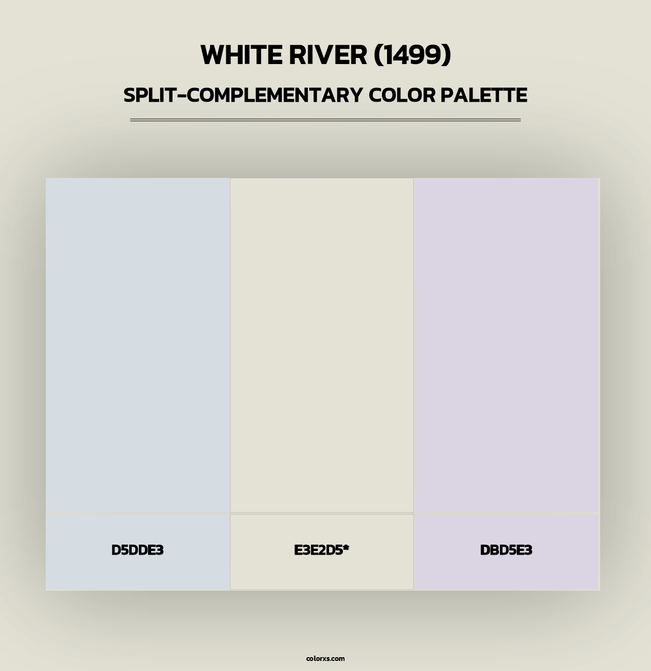 White River (1499) - Split-Complementary Color Palette