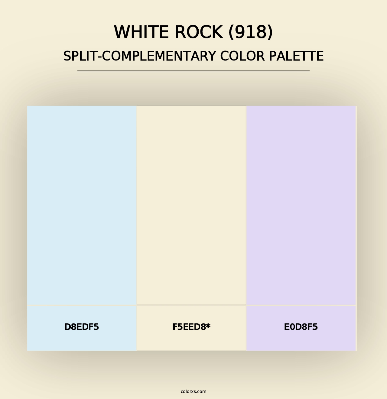 White Rock (918) - Split-Complementary Color Palette