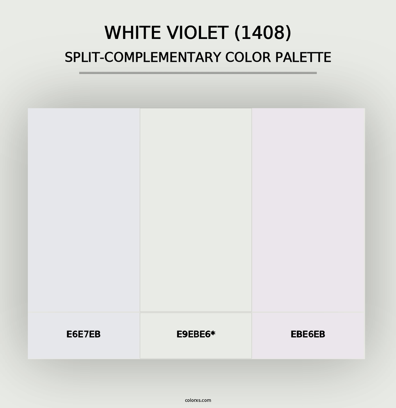 White Violet (1408) - Split-Complementary Color Palette