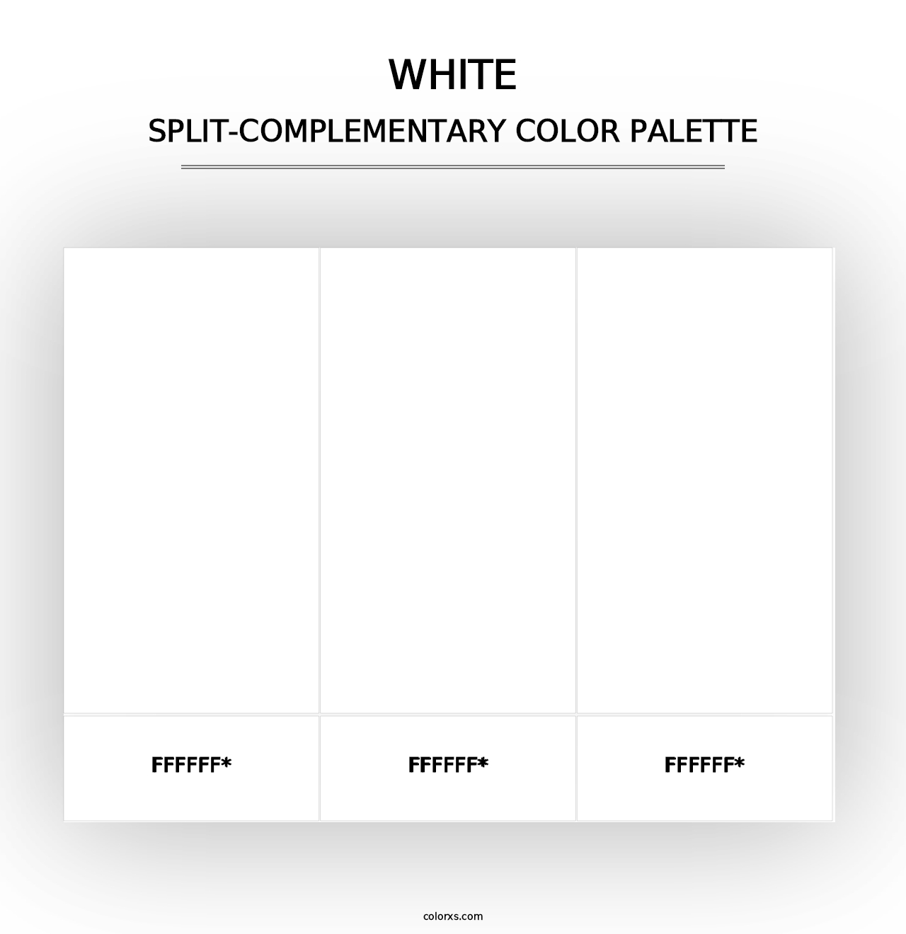 White - Split-Complementary Color Palette