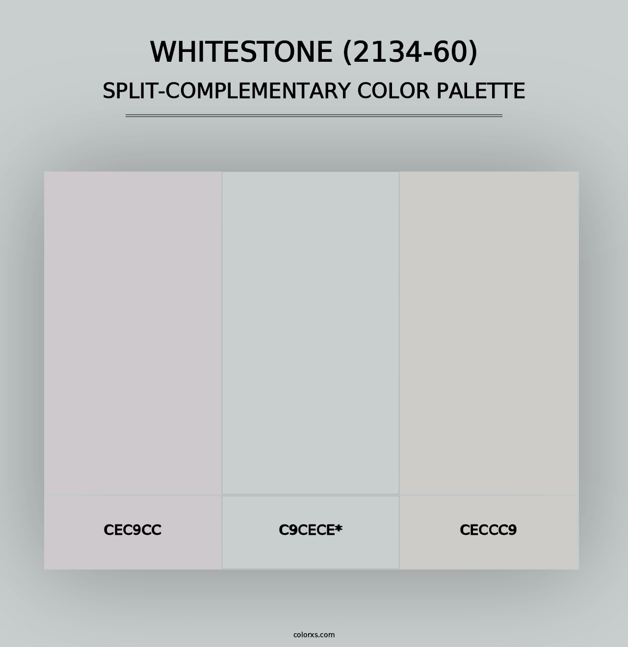 Whitestone (2134-60) - Split-Complementary Color Palette